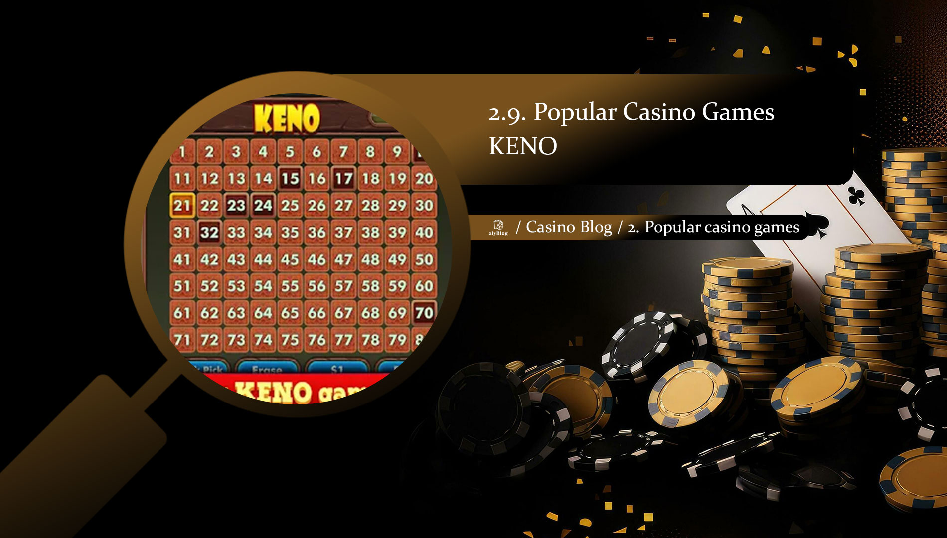 2.9. Popular Casino Games: Keno – The Lottery-Style Game of Numbers