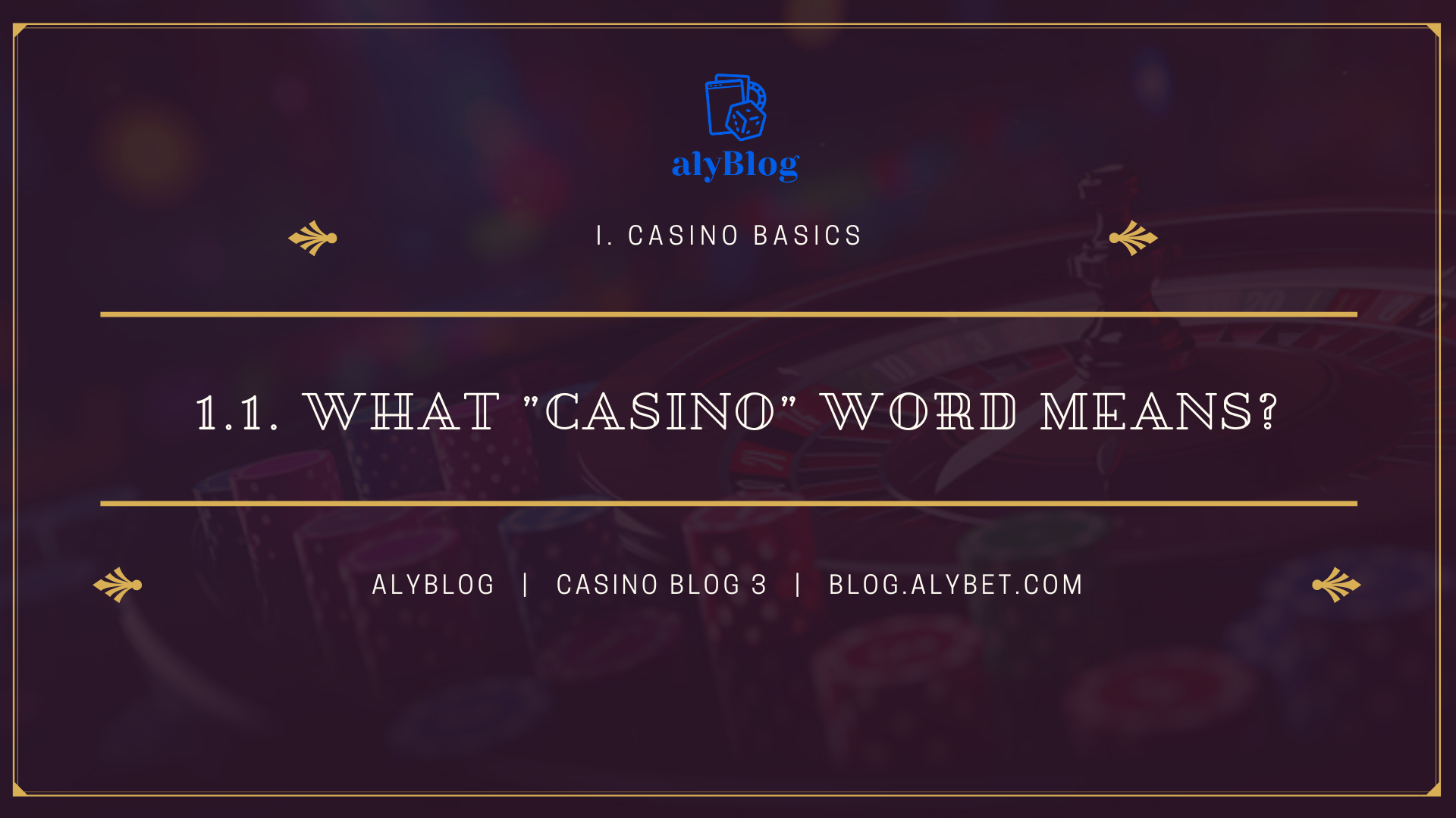 1.1. What ”casino” word means? (3)