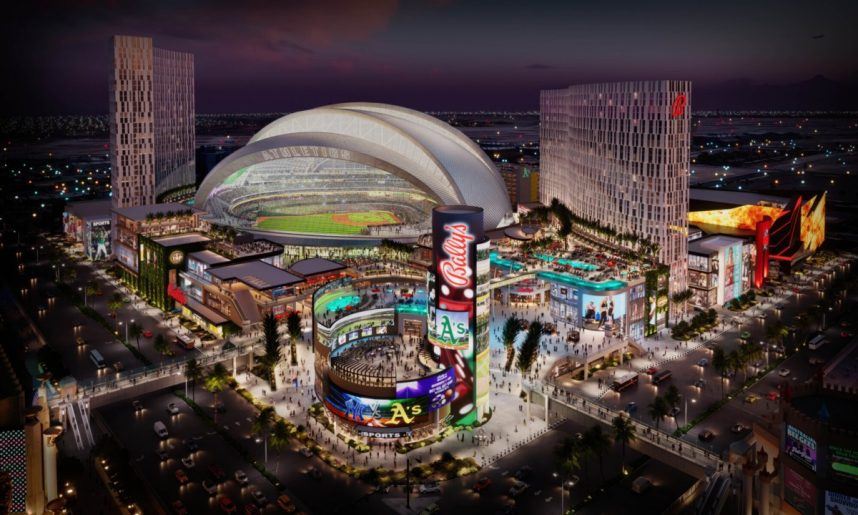 Bally’s Reveals New Rendering, Timeline for Vegas Casino Resort Next to A’s Stadium (Casino.org)